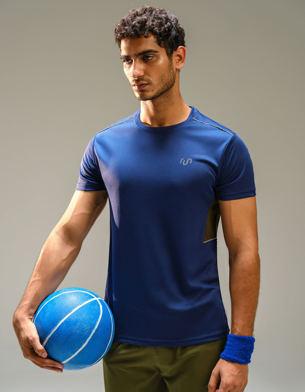 Navy Half Sleeves Gym Tee FGT2422-S