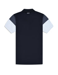 Black Color Block Polo Shirt