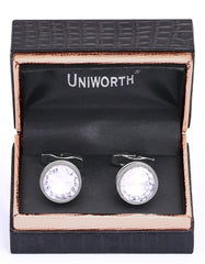 Silver Circle Cufflink