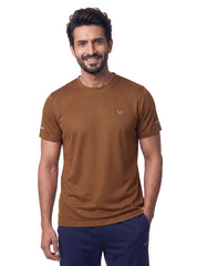Brown Texture Gym Tee