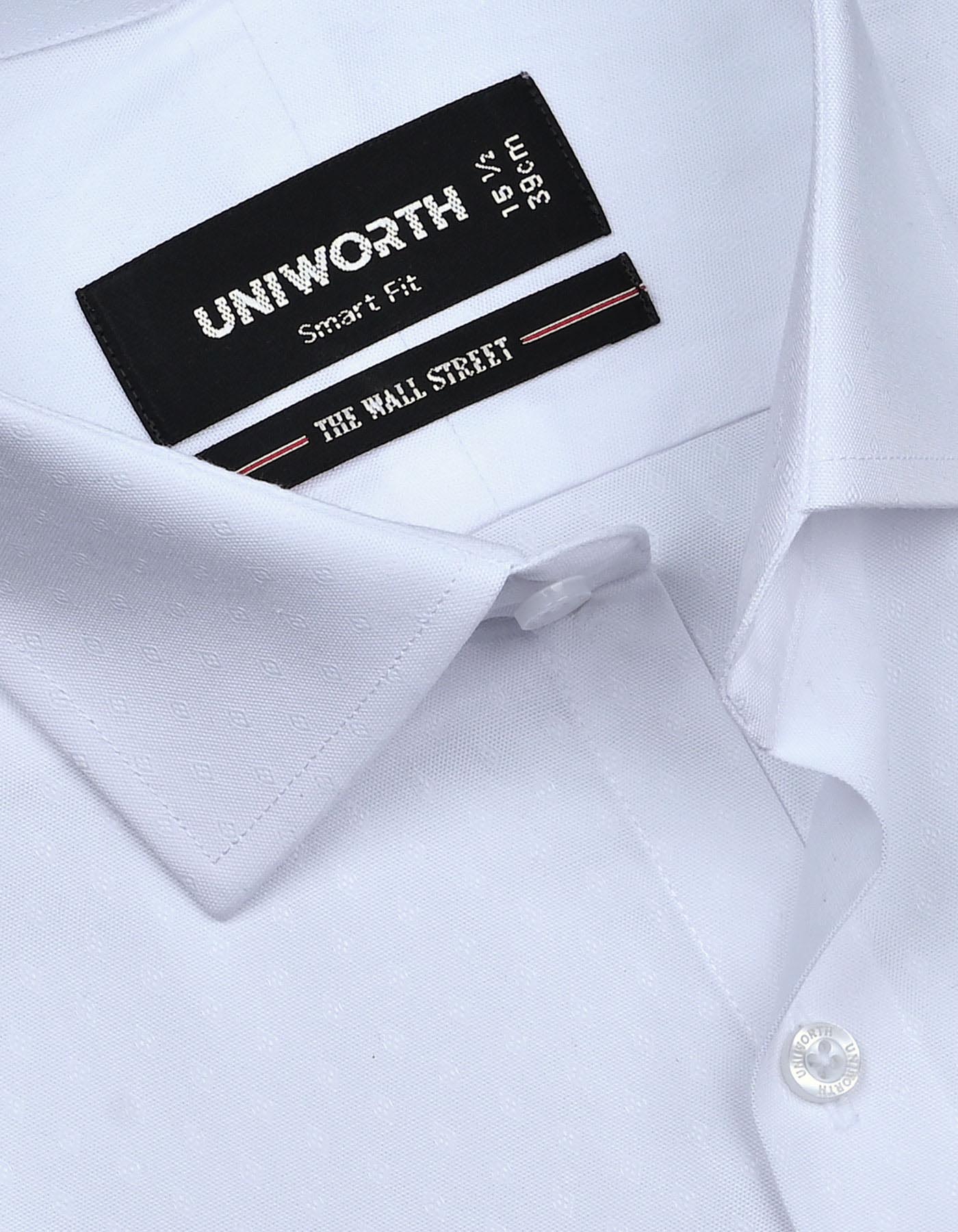 Self White Tailored Smart Fit Shirt FS20419SF-15
