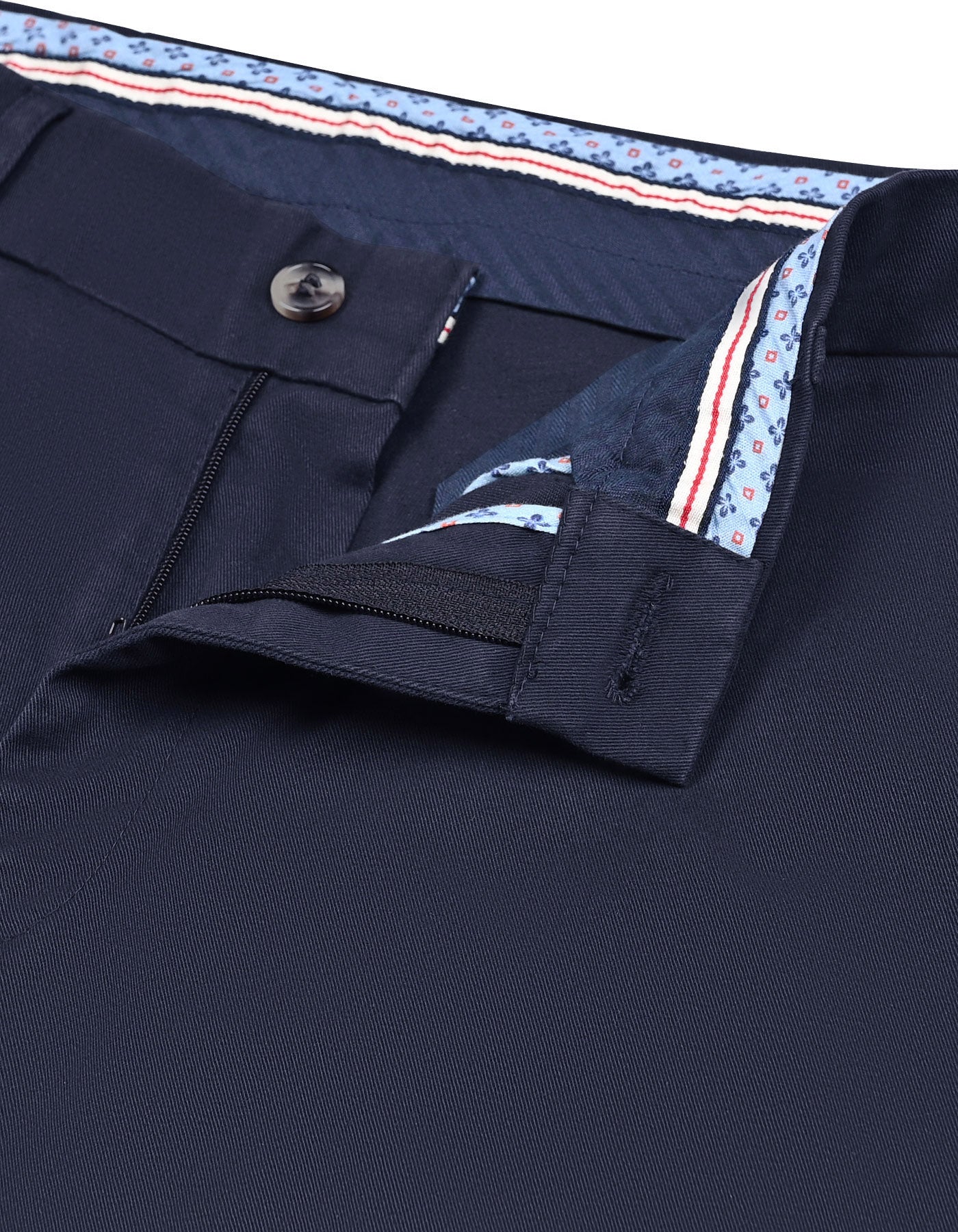 Navy Smart Fit Cotton Trouser FTC2526S-32