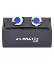Blue Circle Cufflink