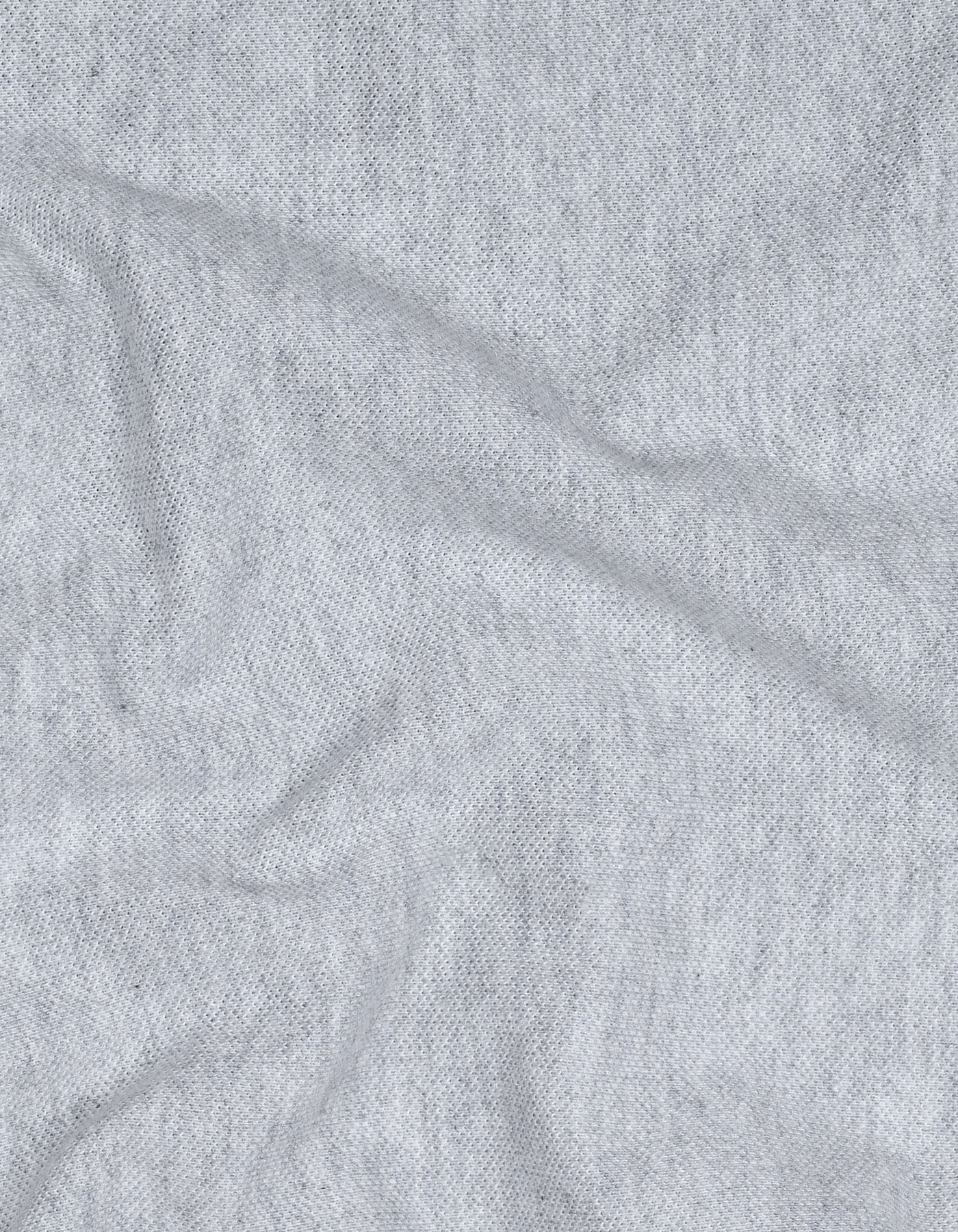 Heather Grey Color Block Pique Polo Shirt