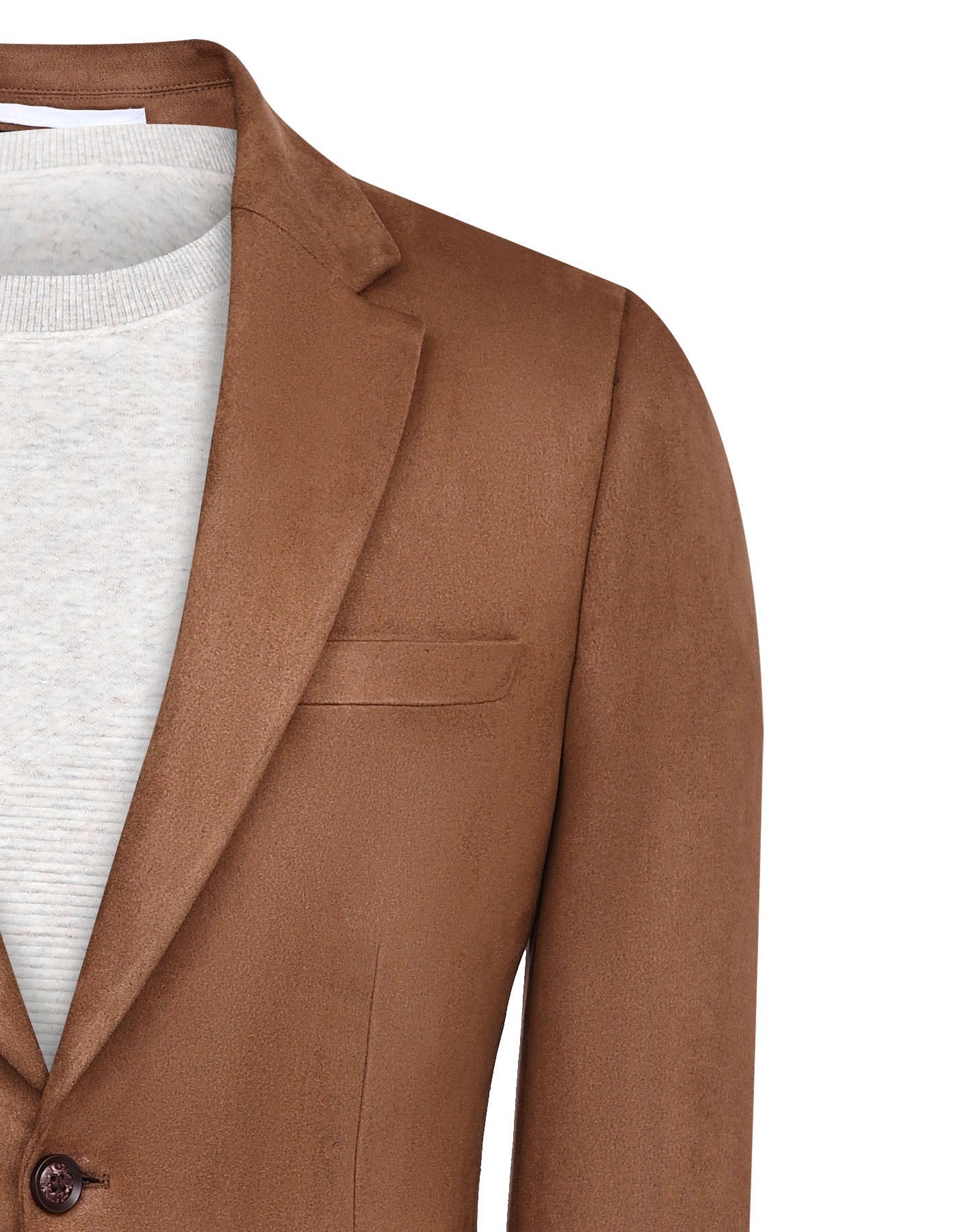 D Brown Tailored Smart Fit Coat CC2532-36