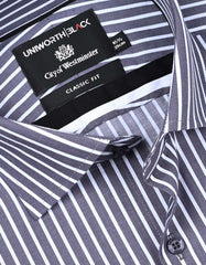 Stripe Grey Classic Fit Shirt FS2884-1RF-15