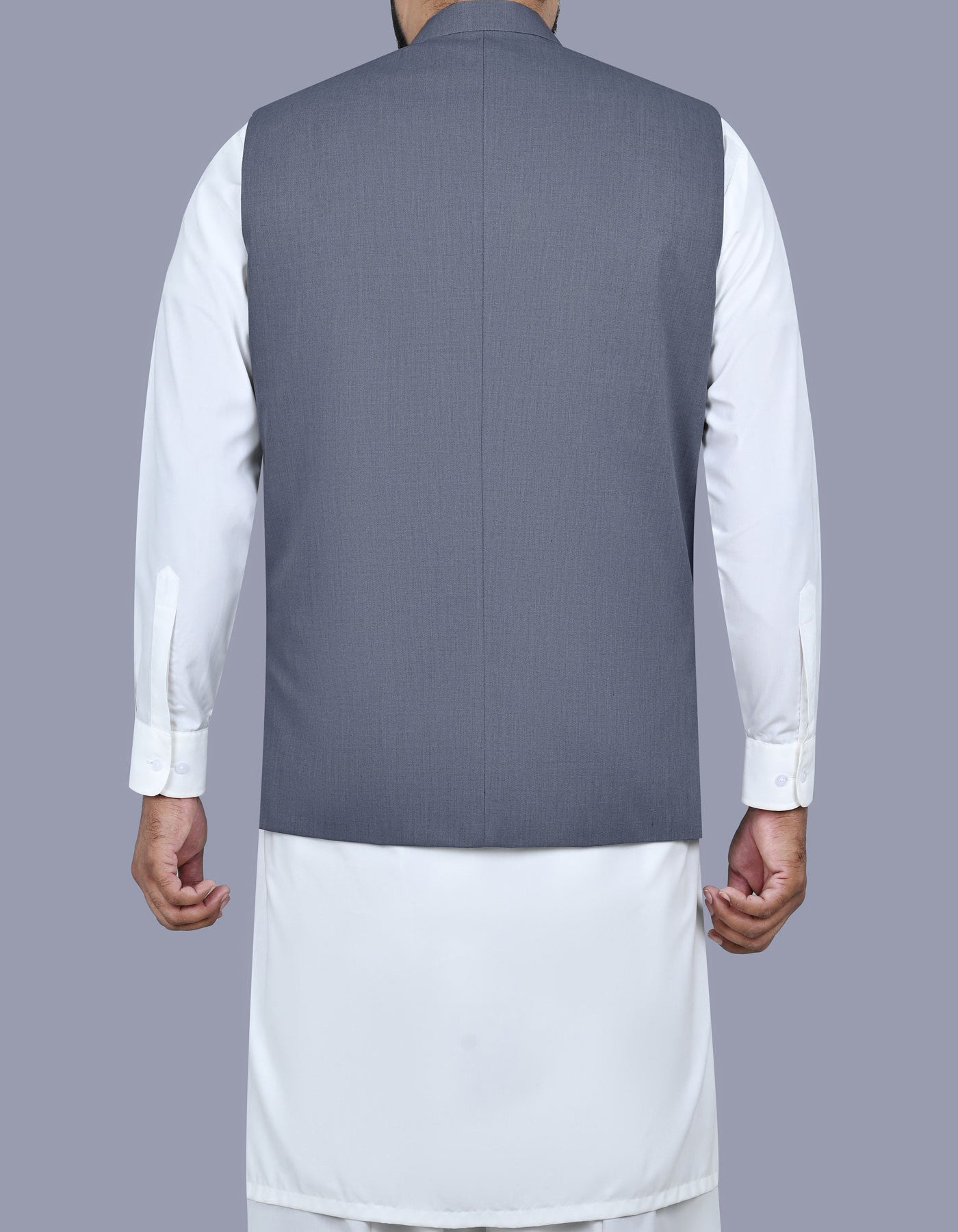 Grey Plain Waist Coat WC2503-5C-40