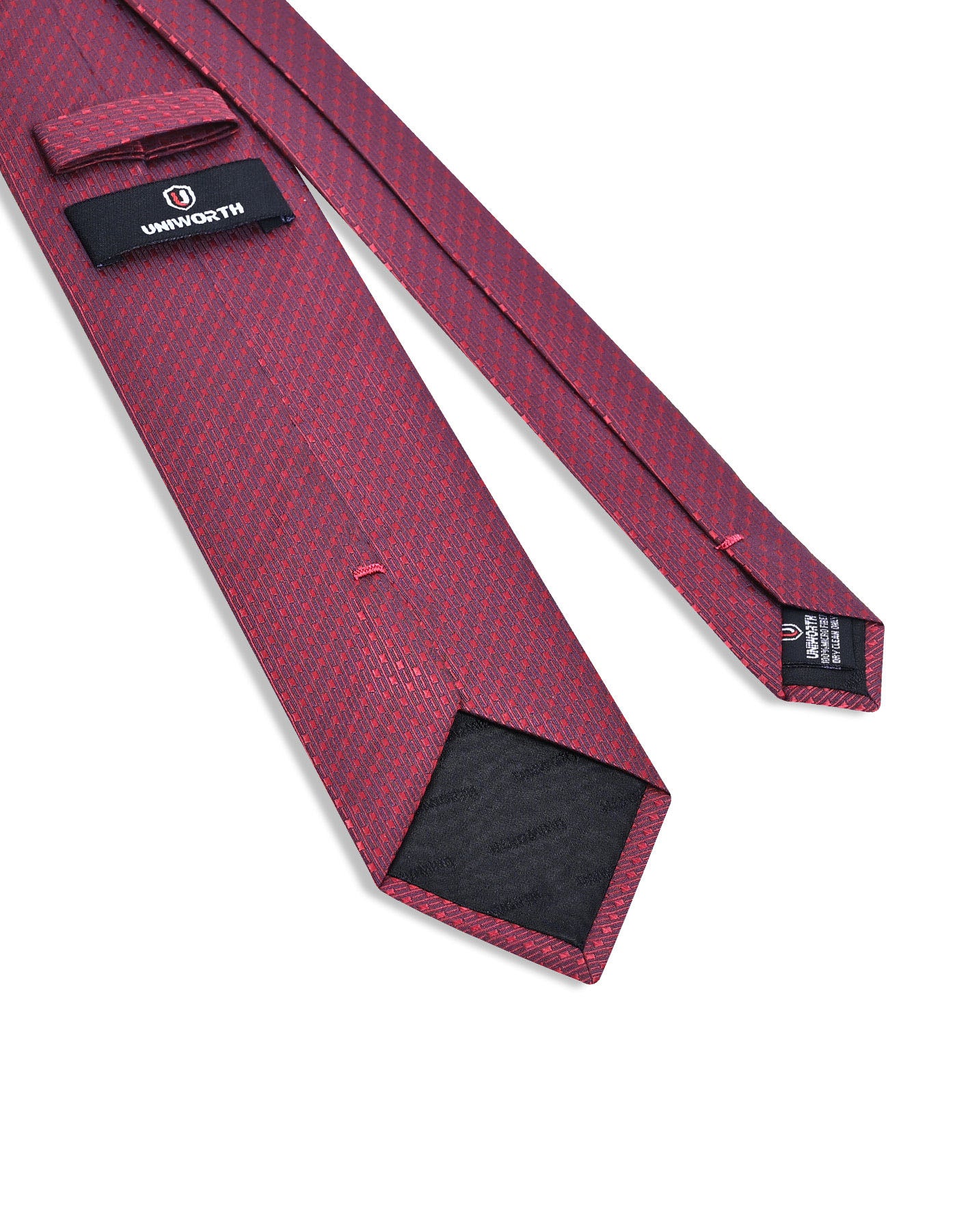 Maroon Geometric Tie