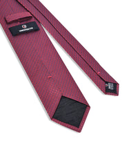 Maroon Geometric Tie