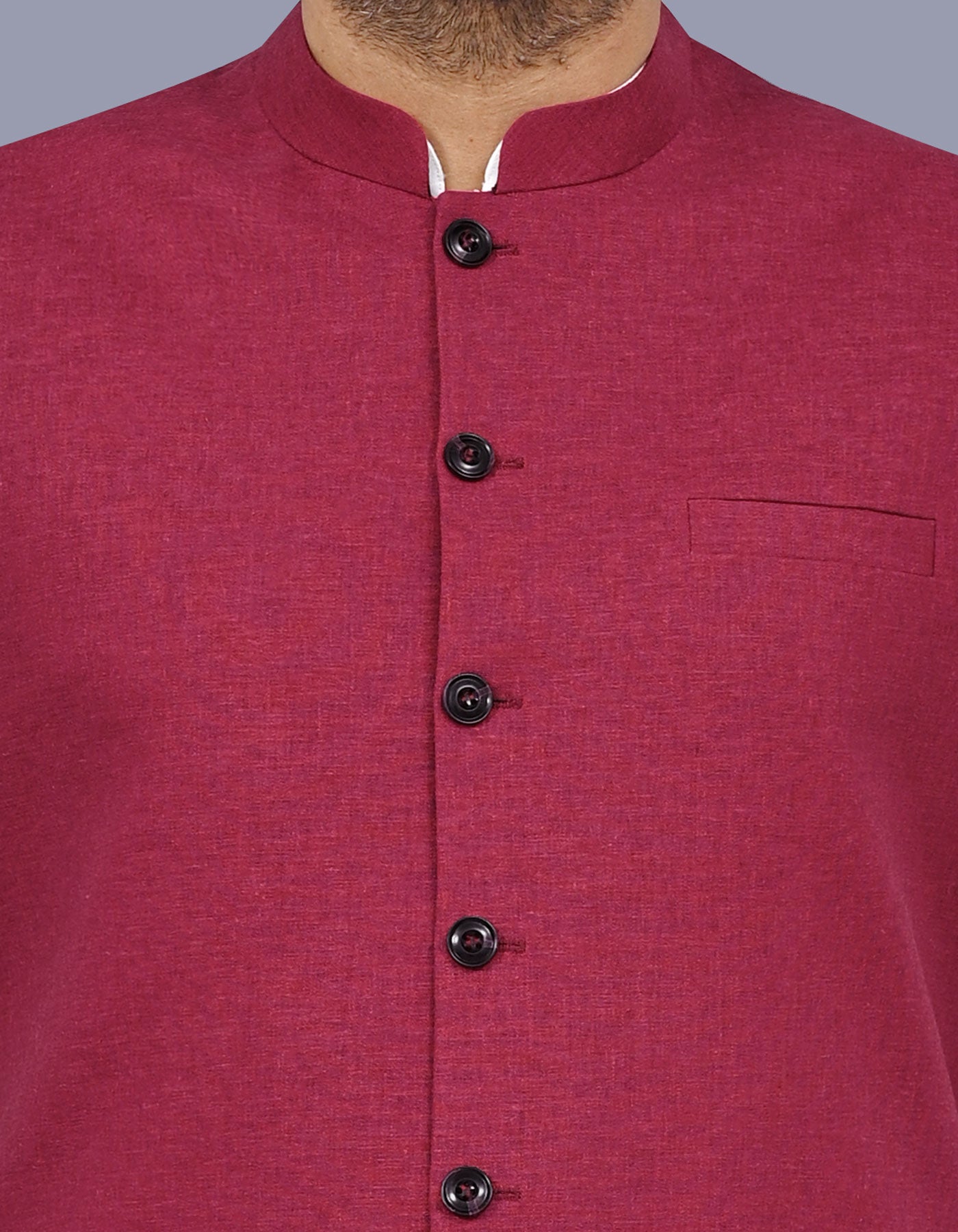 Maroon Texture Waist Coat WC2605C-36