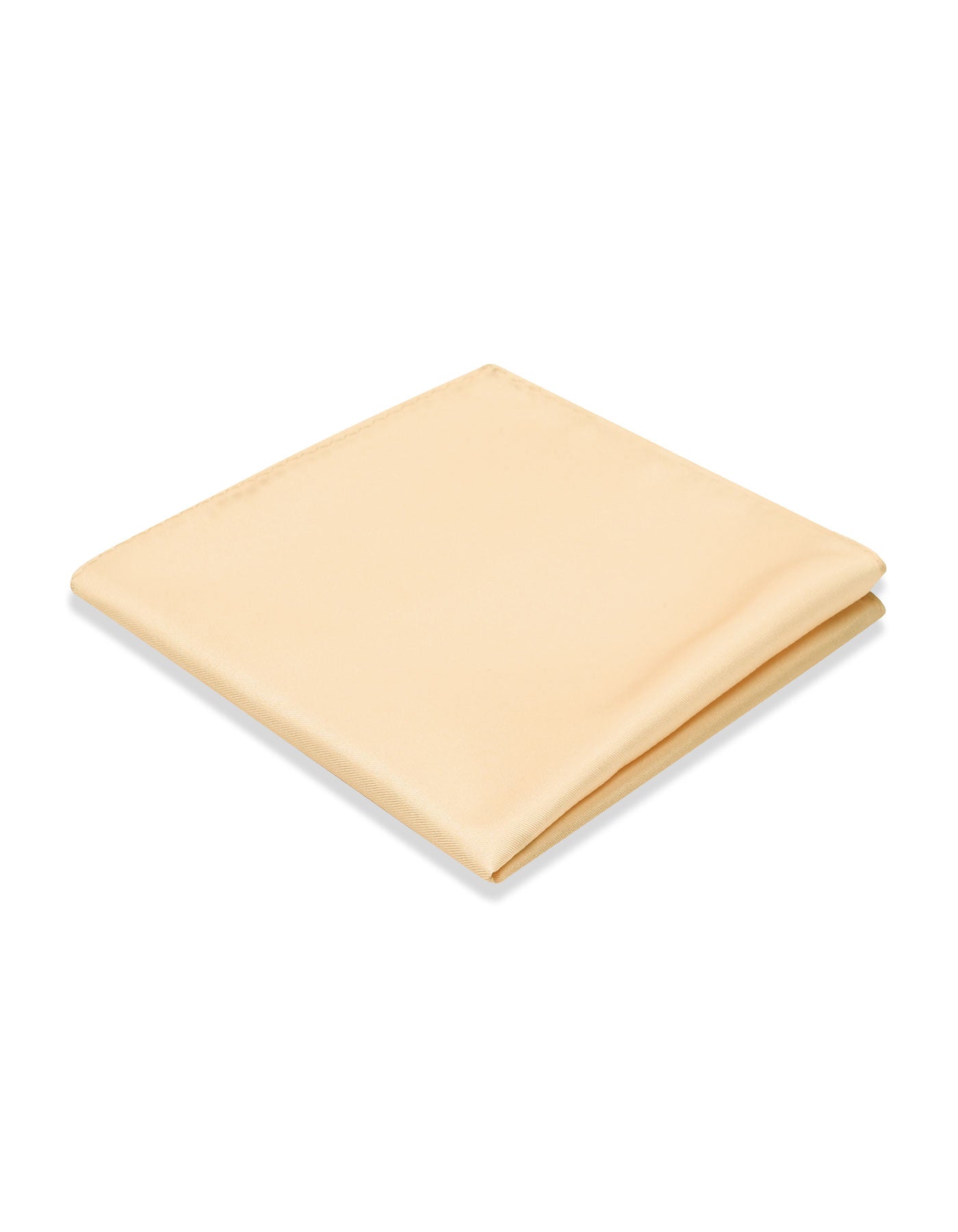 Cream Plain Pocket Square