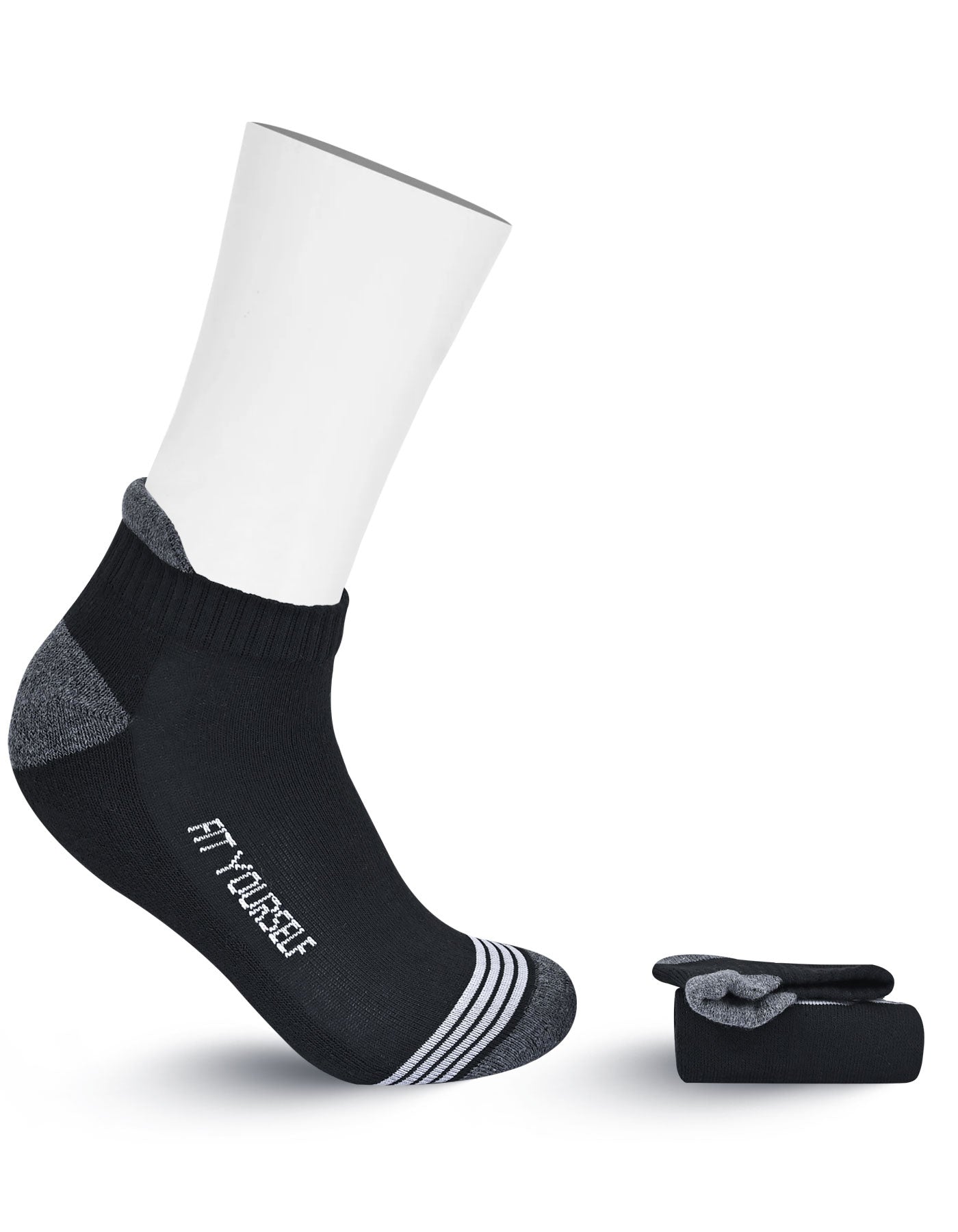 Black Stripe Ankle Socks
