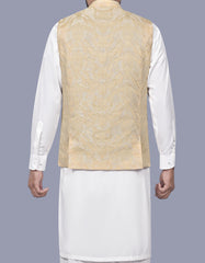 Cream Texture Waist Coat WC2601C-40