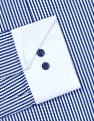 Stripe Navy Classic Fit Shirt FS2871-2RF-15.5