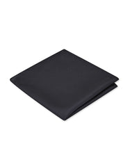 Black Plain Pocket Square