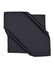 Black Plain Pocket Square