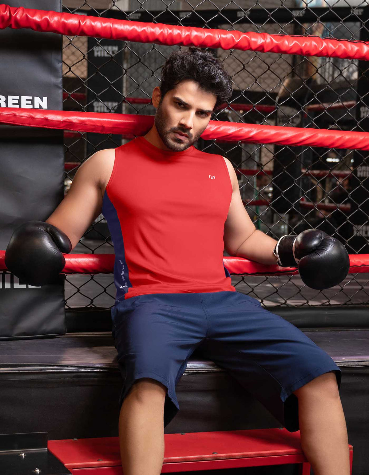 Red Tank Top Gym Tee FGT2315-S