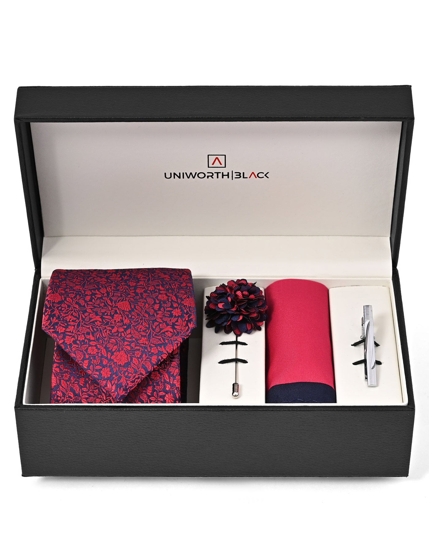 Navy Floral Men Accessories Box