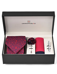 Navy Floral Men Accessories Box