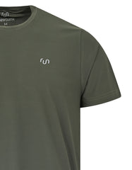 Olive Half Sleeves Gym Tee FGT2605-M