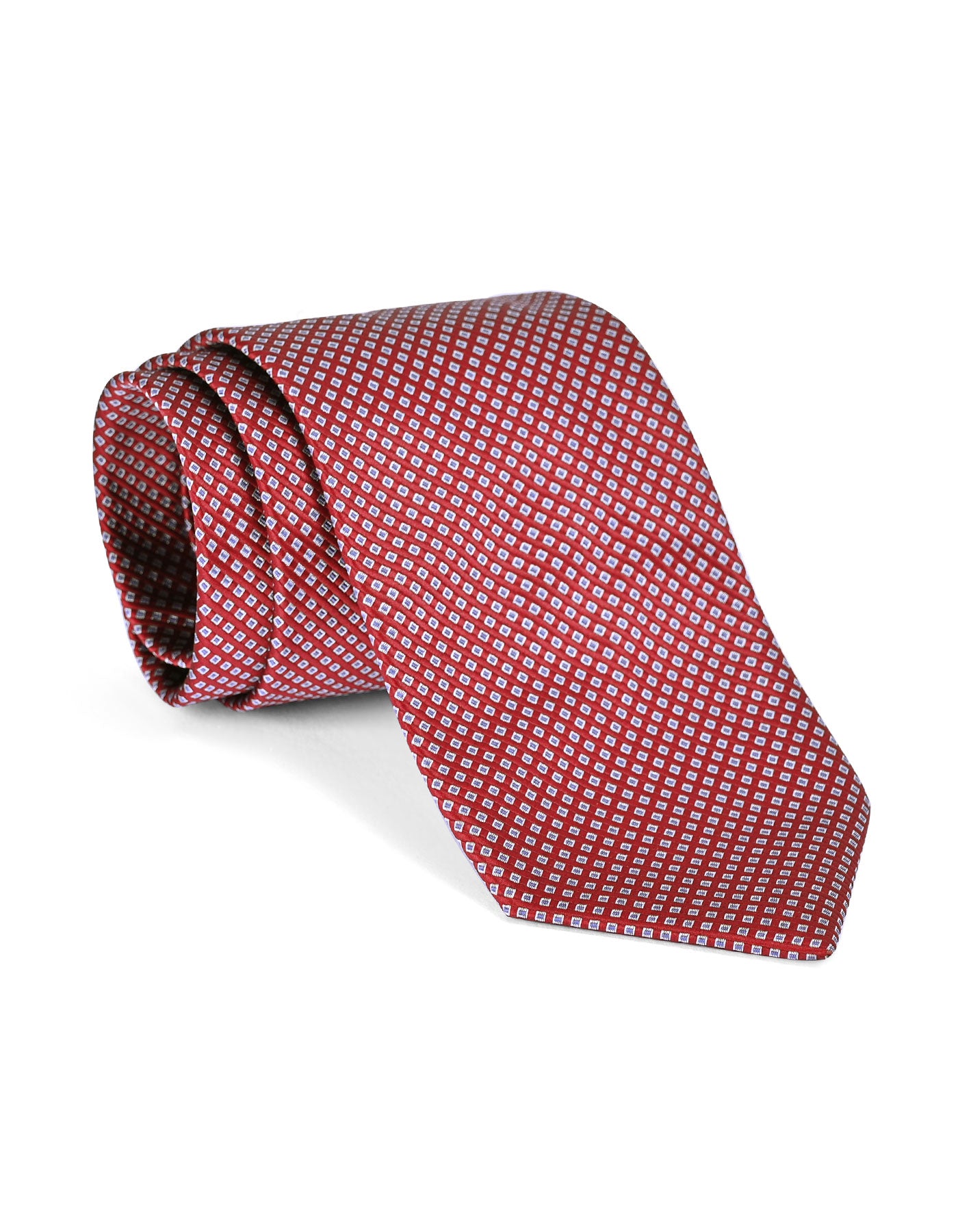 Maroon Geometric Tie