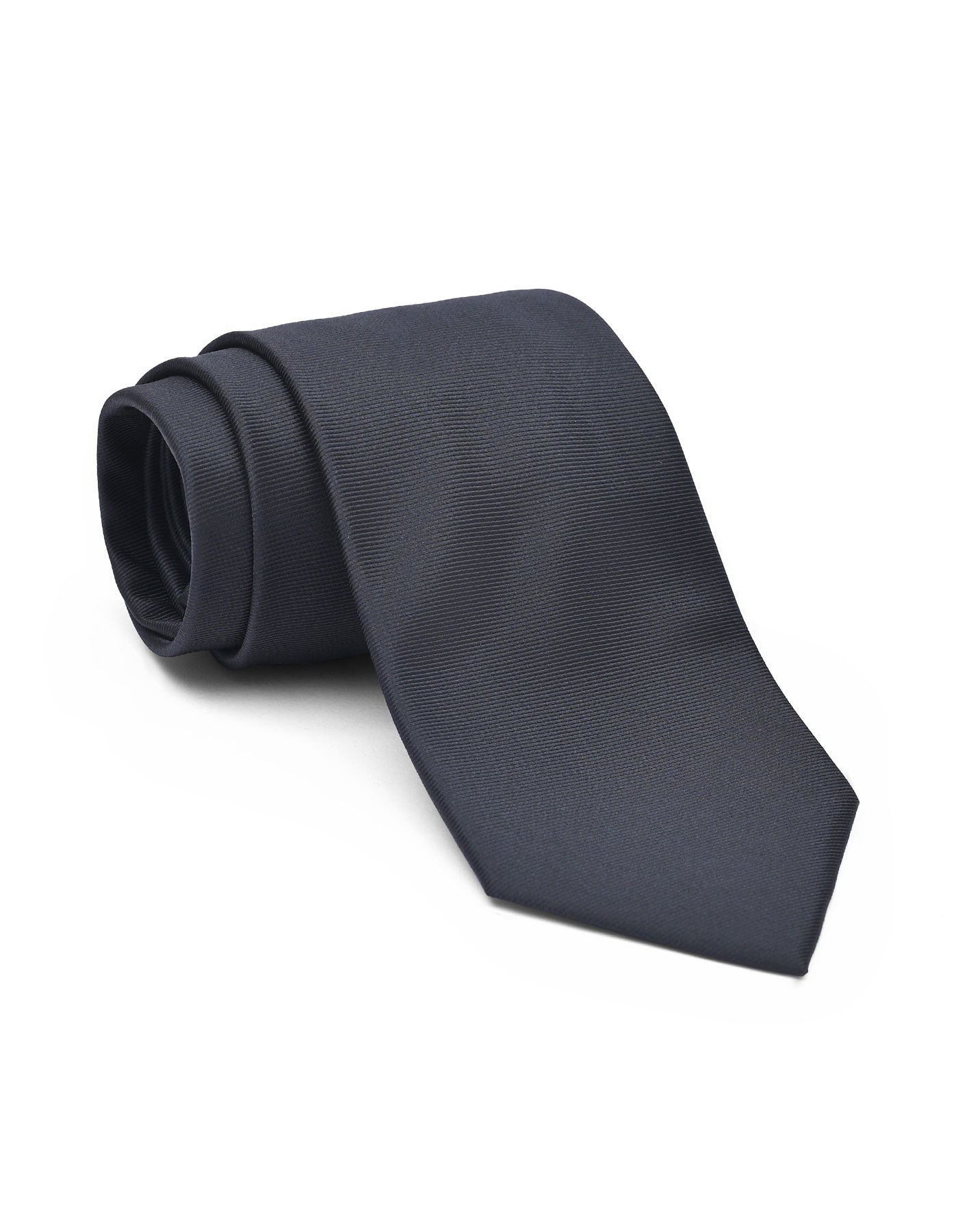 Black Self Plain Tie