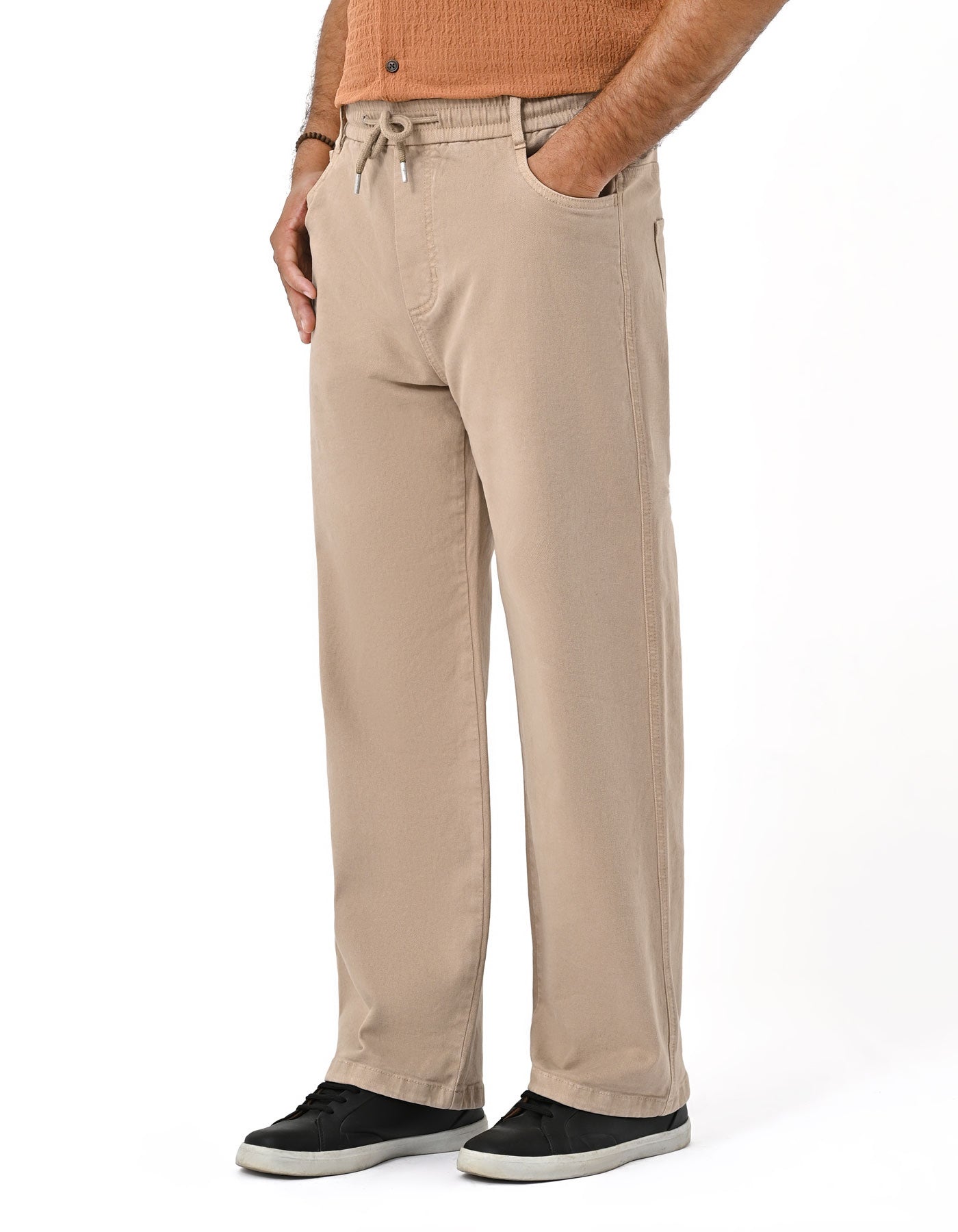 L Beige Straight Fit  Denim DM2614-36