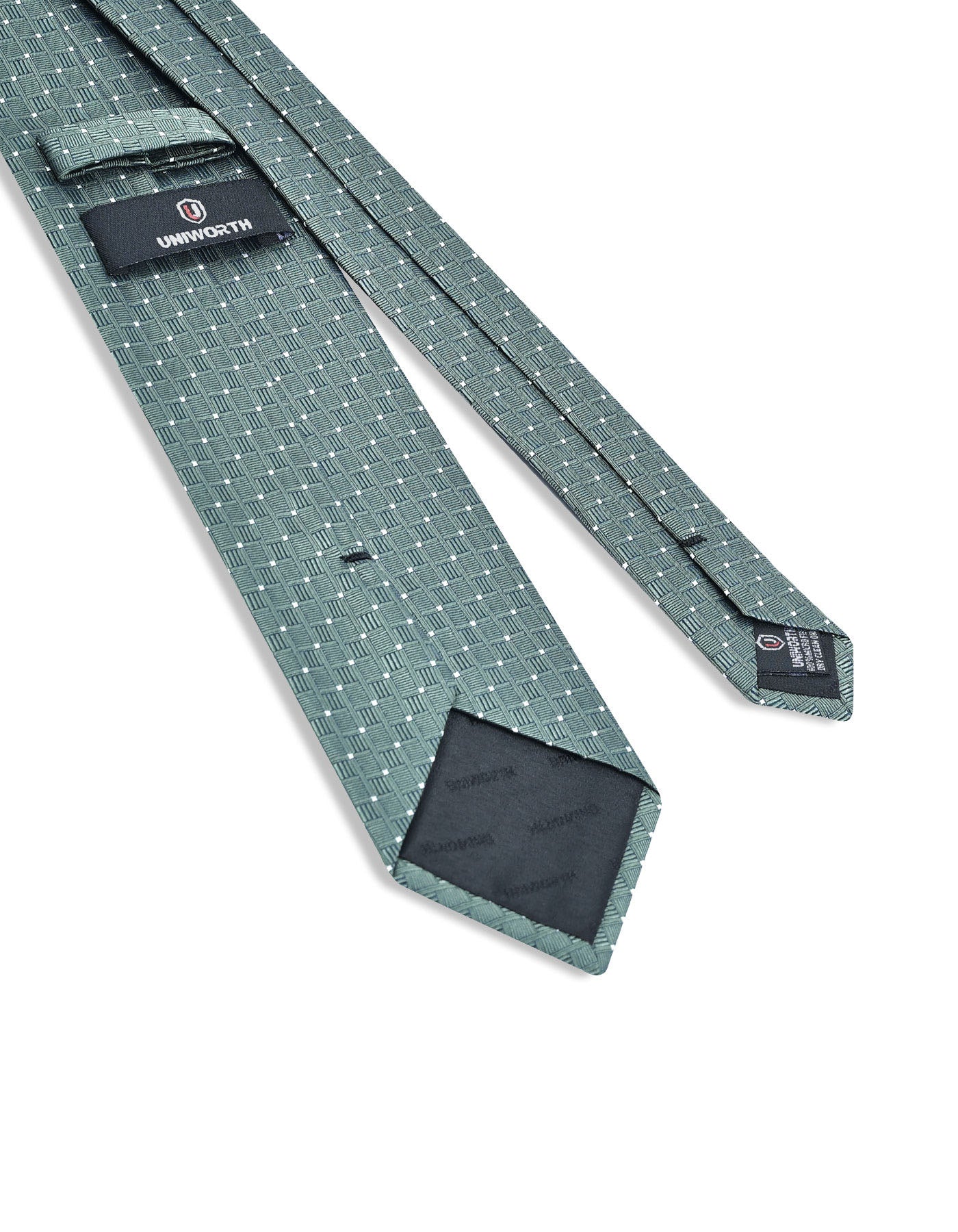 C Green Geometric Tie