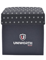 Black Geometric Cufflink Tie Set