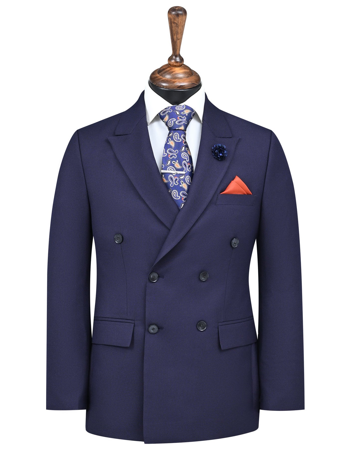 D Purple Texture Suit ST2681S-34