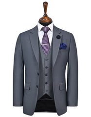 M Grey Plain Suit ST2731C-44