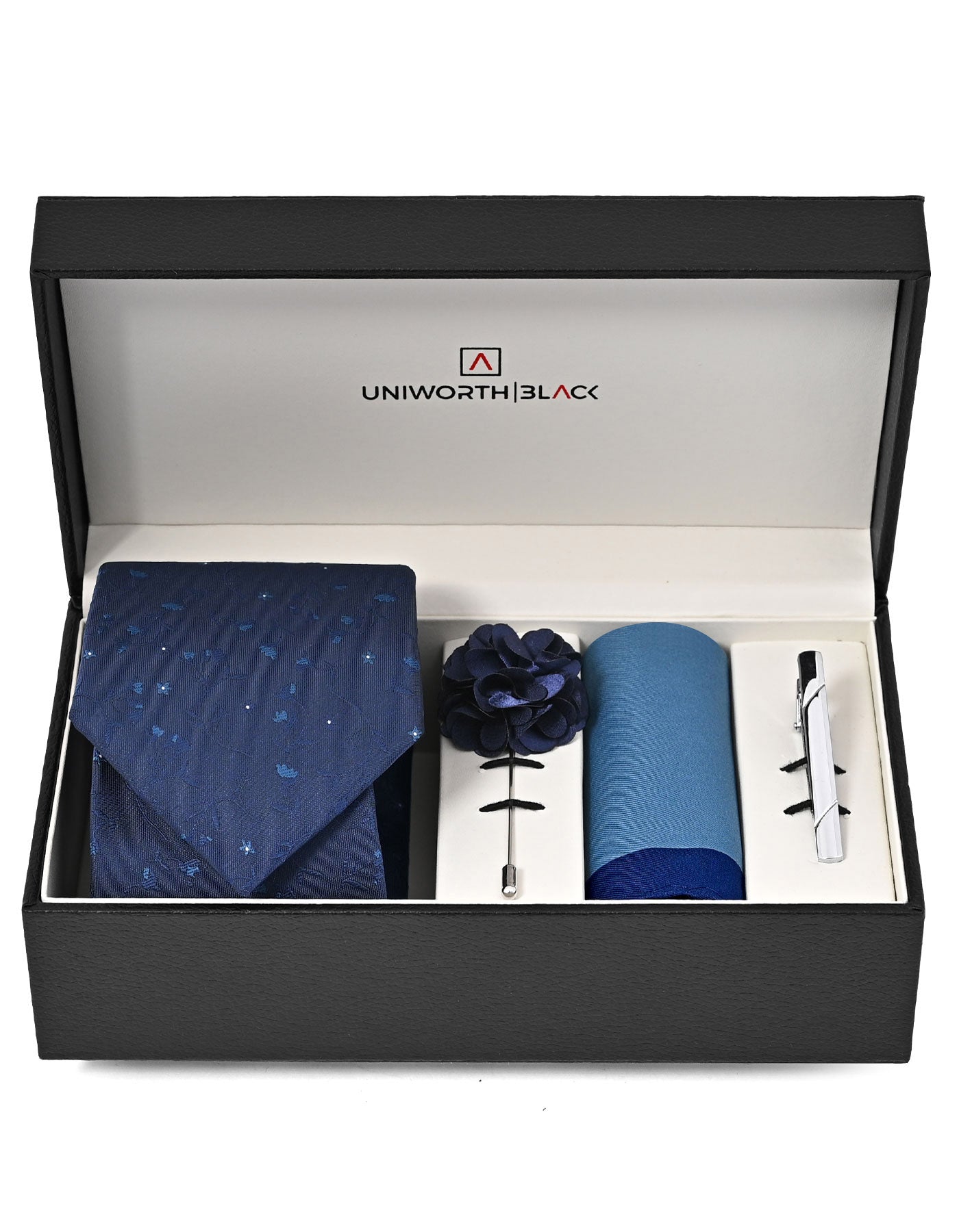 Navy Paisley Men Accessories Box