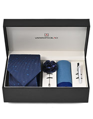 Navy Paisley Men Accessories Box