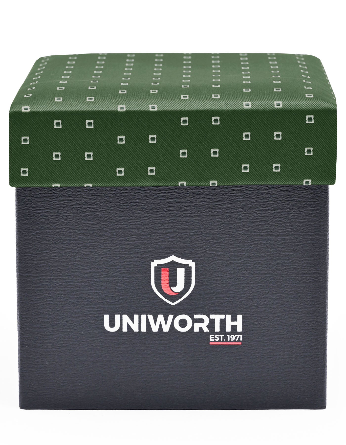 Green Geometric Cufflink Tie Set