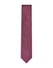 Maroon Geometric Tie