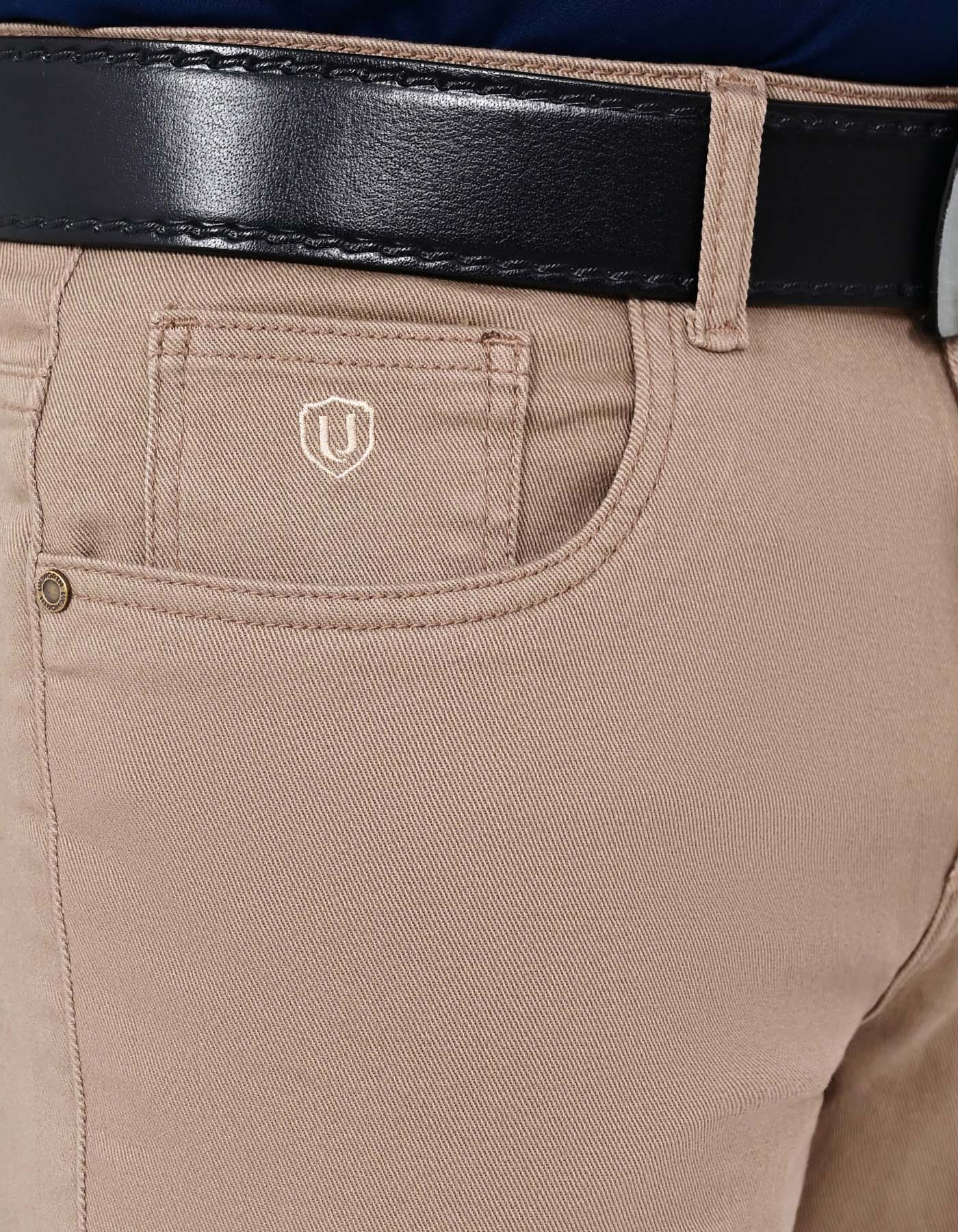 Khaki Straight Fit  Denim DM2624-36