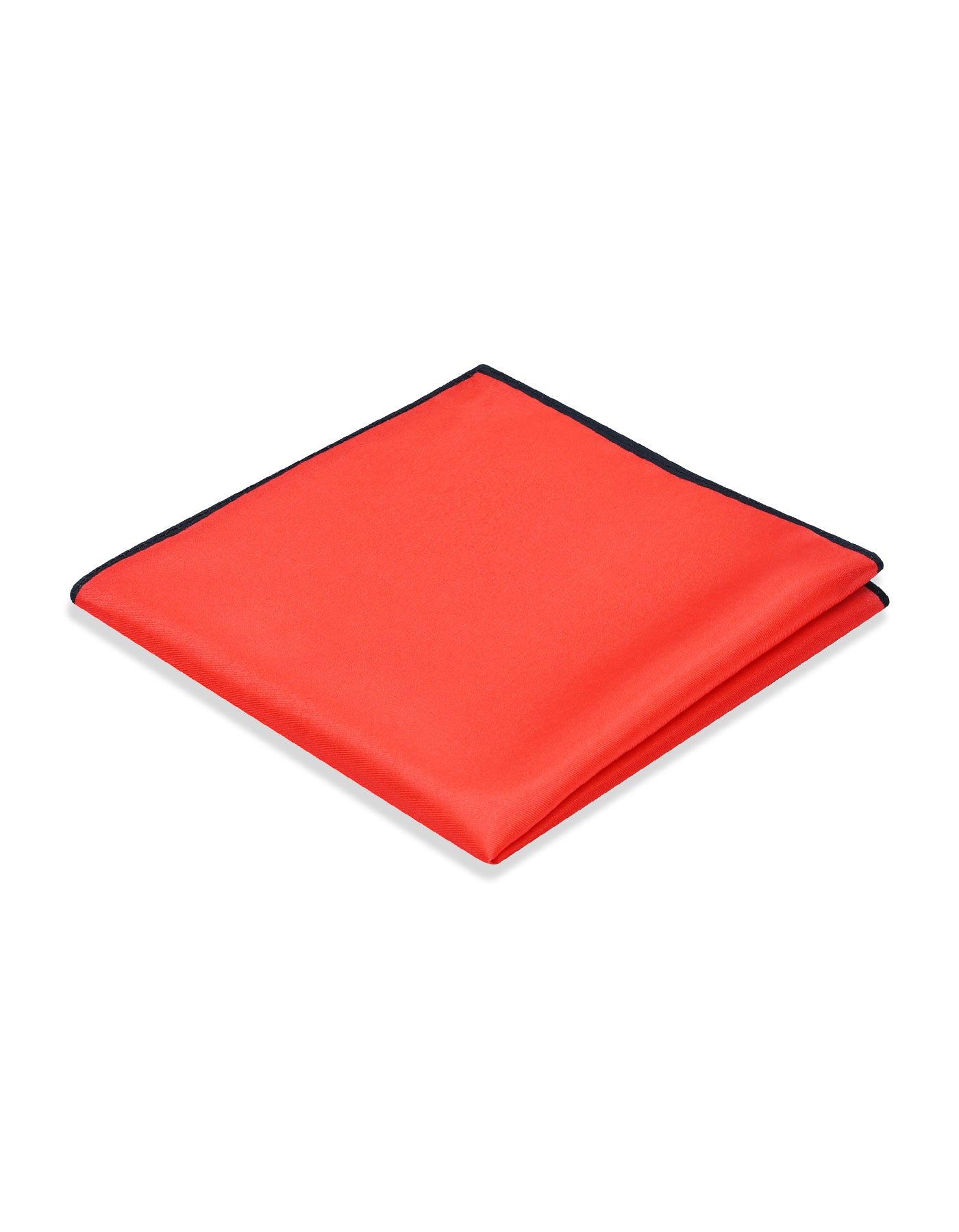 Red Plain Pocket Square