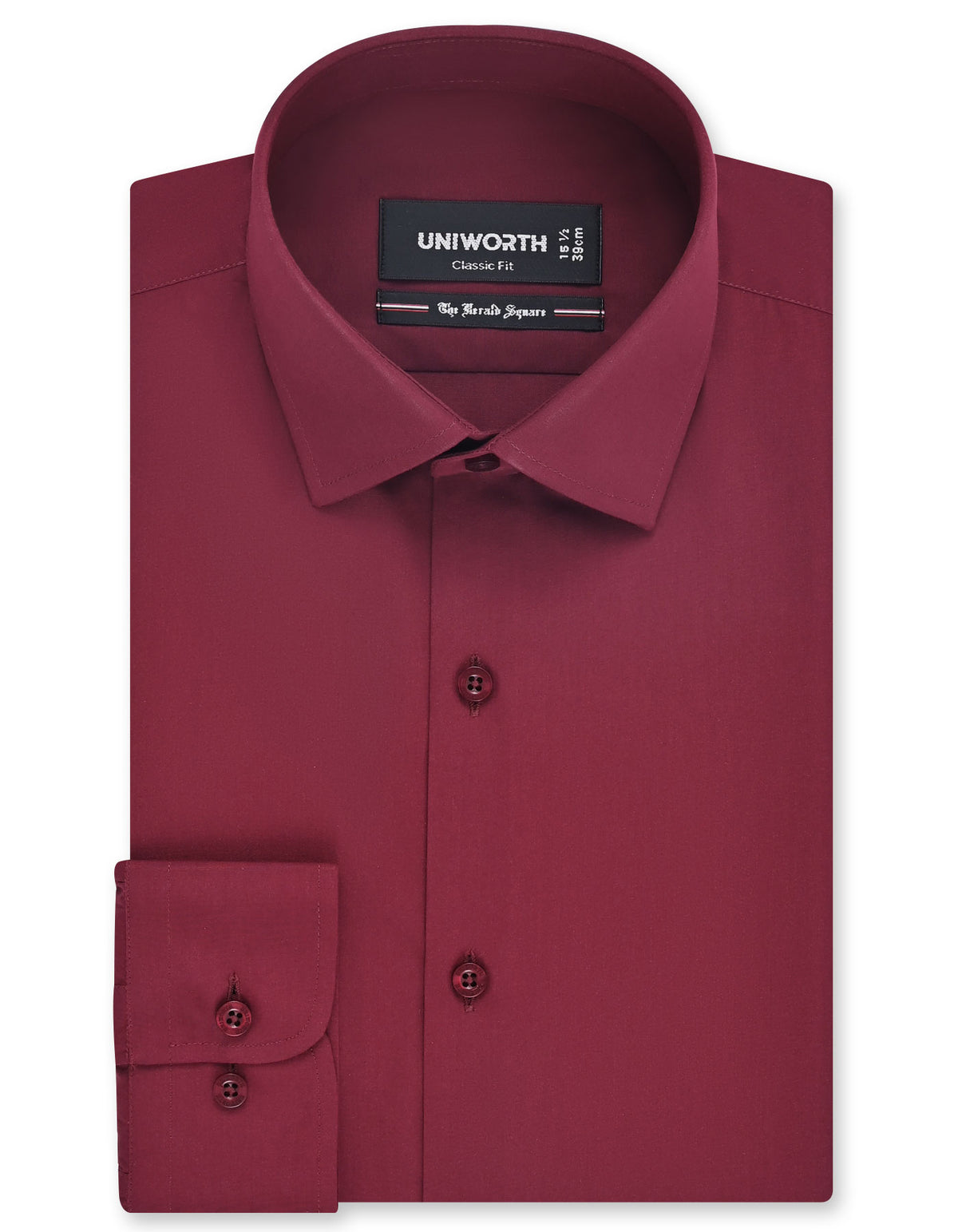 Plain Maroon Classic Fit Shirt FS1646-1RF-14.5