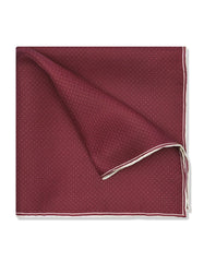 Maroon Dotted Pocket Square