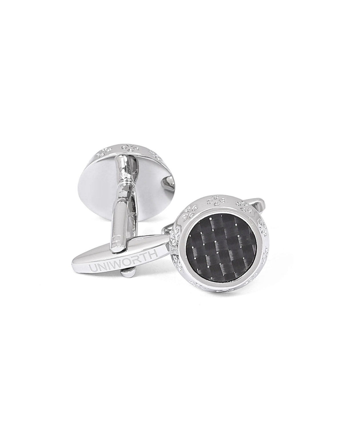 Black Circle Cufflink