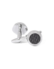 Black Circle Cufflink
