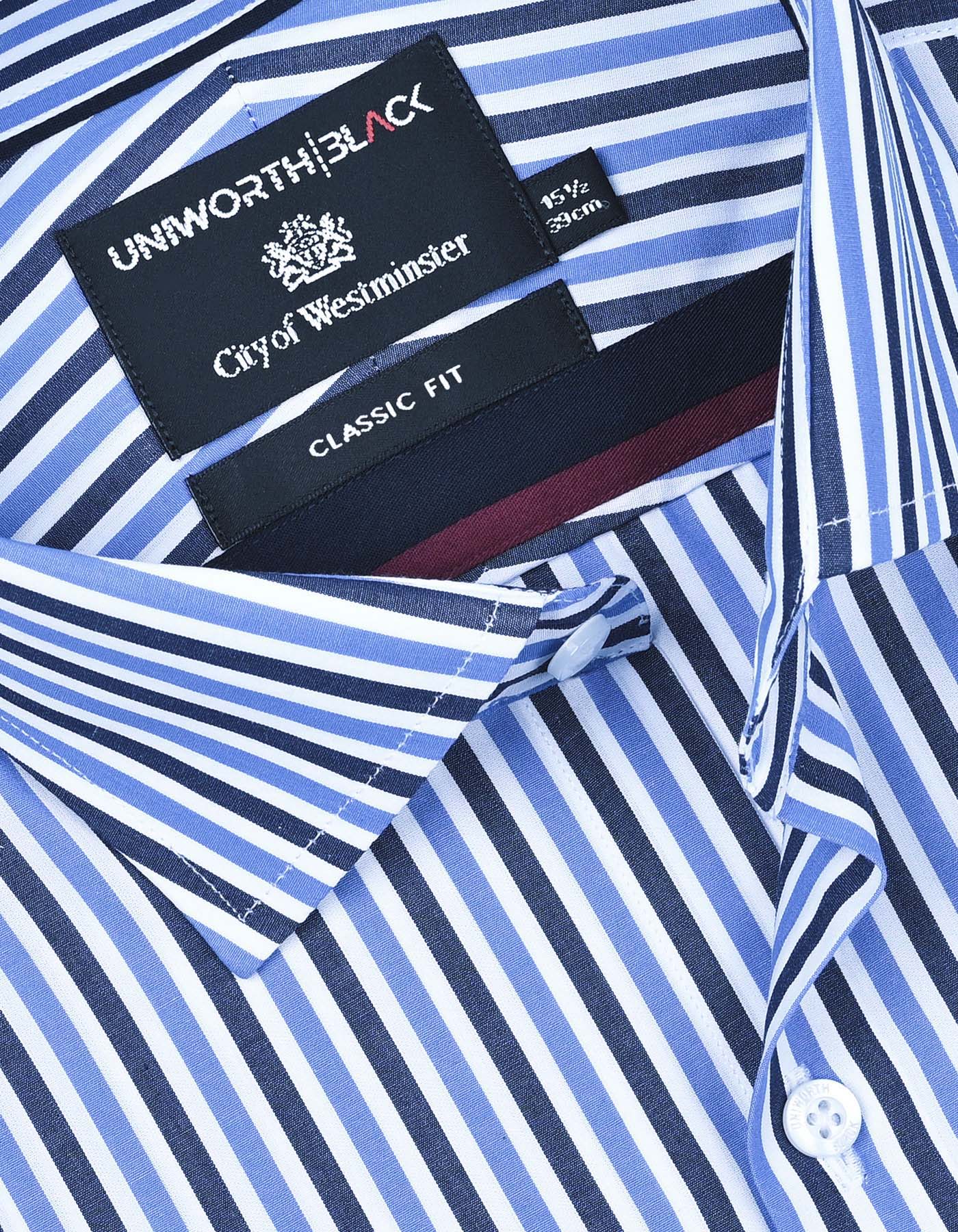 Stripe Blue Classic Fit Shirt FS2876RF-15