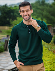 Green Plain Pull Over SFA2410-1-S