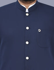 Navy Plain Waist Coat WC2519-7S-36