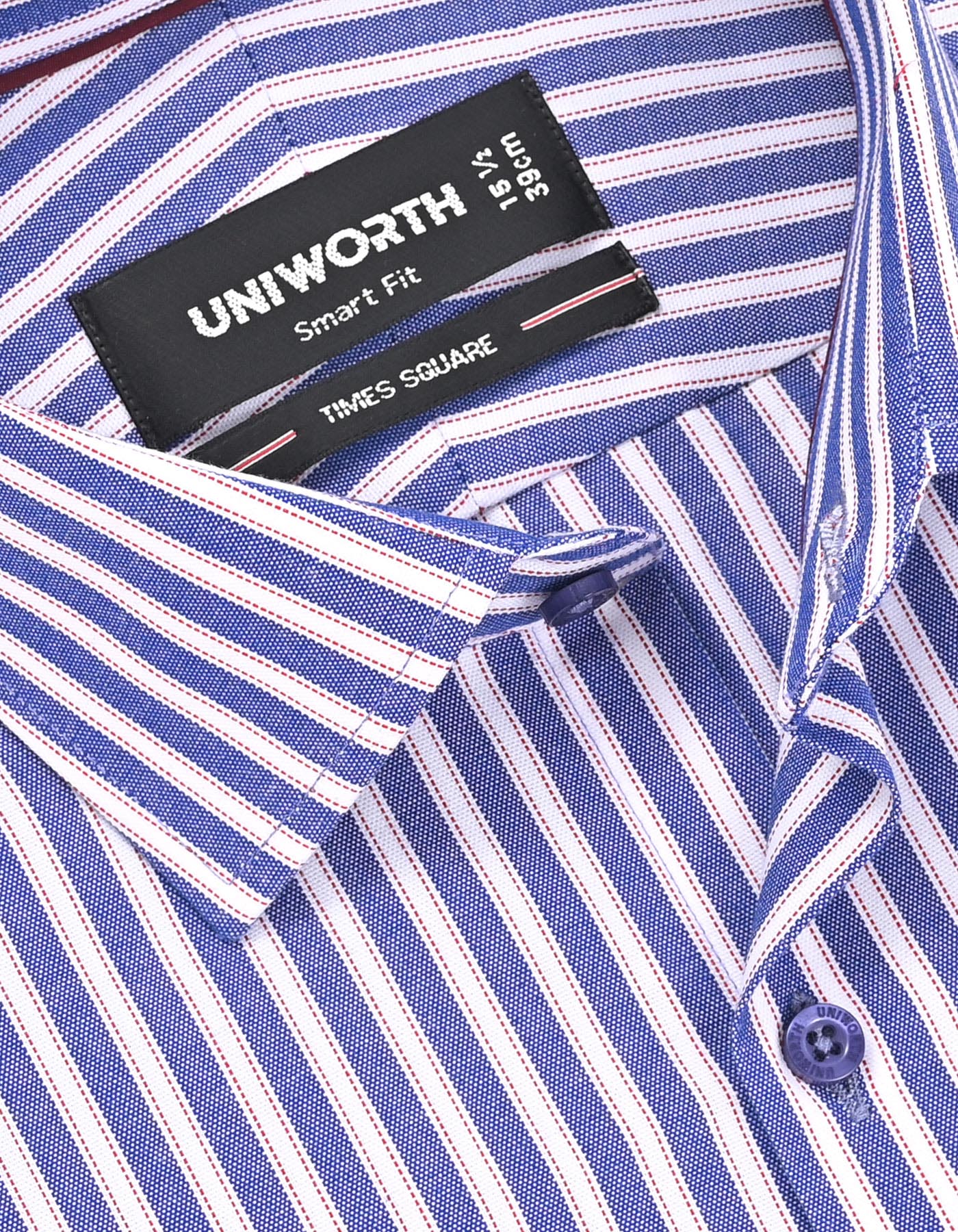 Stripe Navy Tailored Smart Fit Shirt FS2857-2SF-15