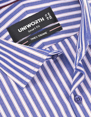 Stripe Navy Tailored Smart Fit Shirt FS2857-2SF-15