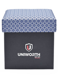 L Grey Geometric Cufflink Tie Set