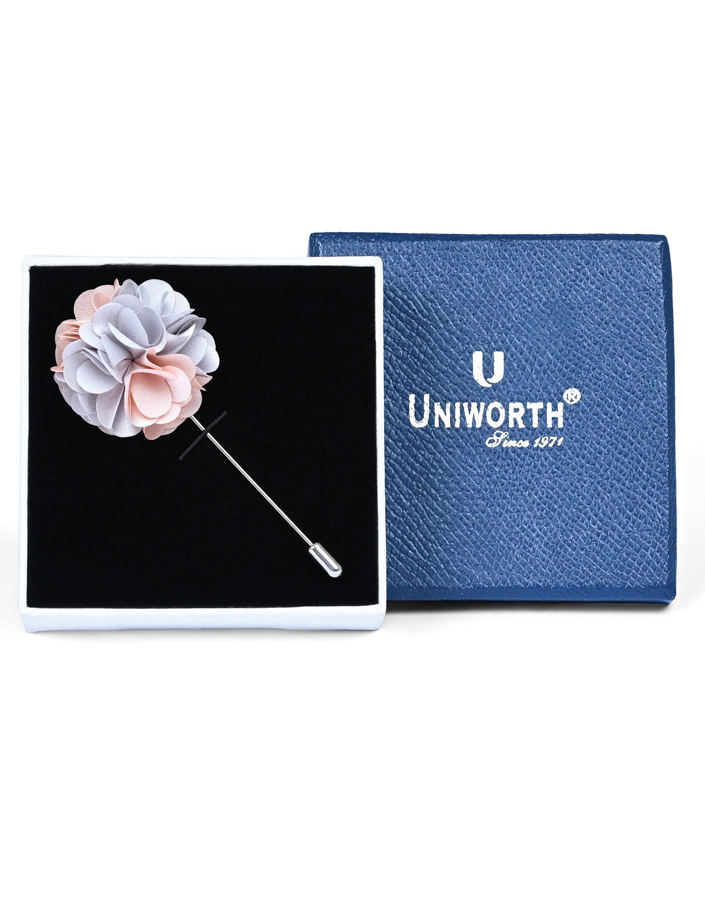 White Floral Coat Lapel Pin