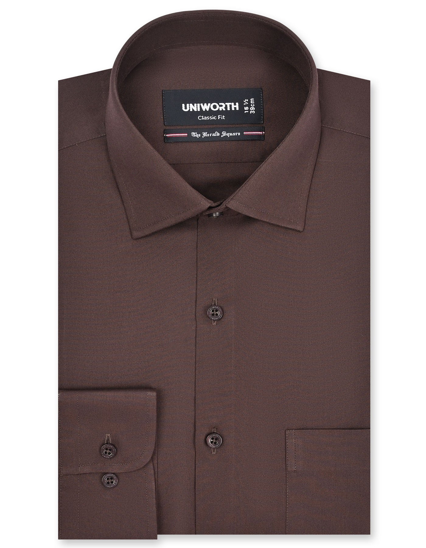 Plain Chocolate Classic Fit Shirt FS1652RF-14.5