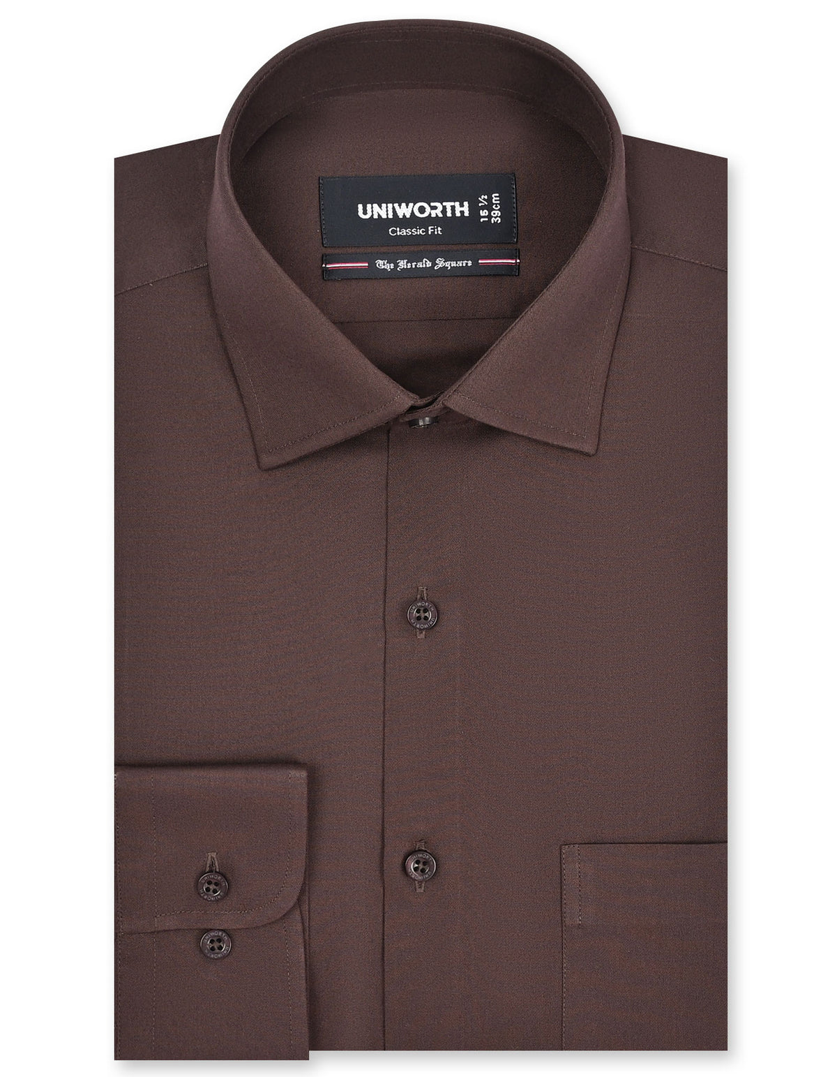 Plain Chocolate Classic Fit Shirt FS1652RF-14.5
